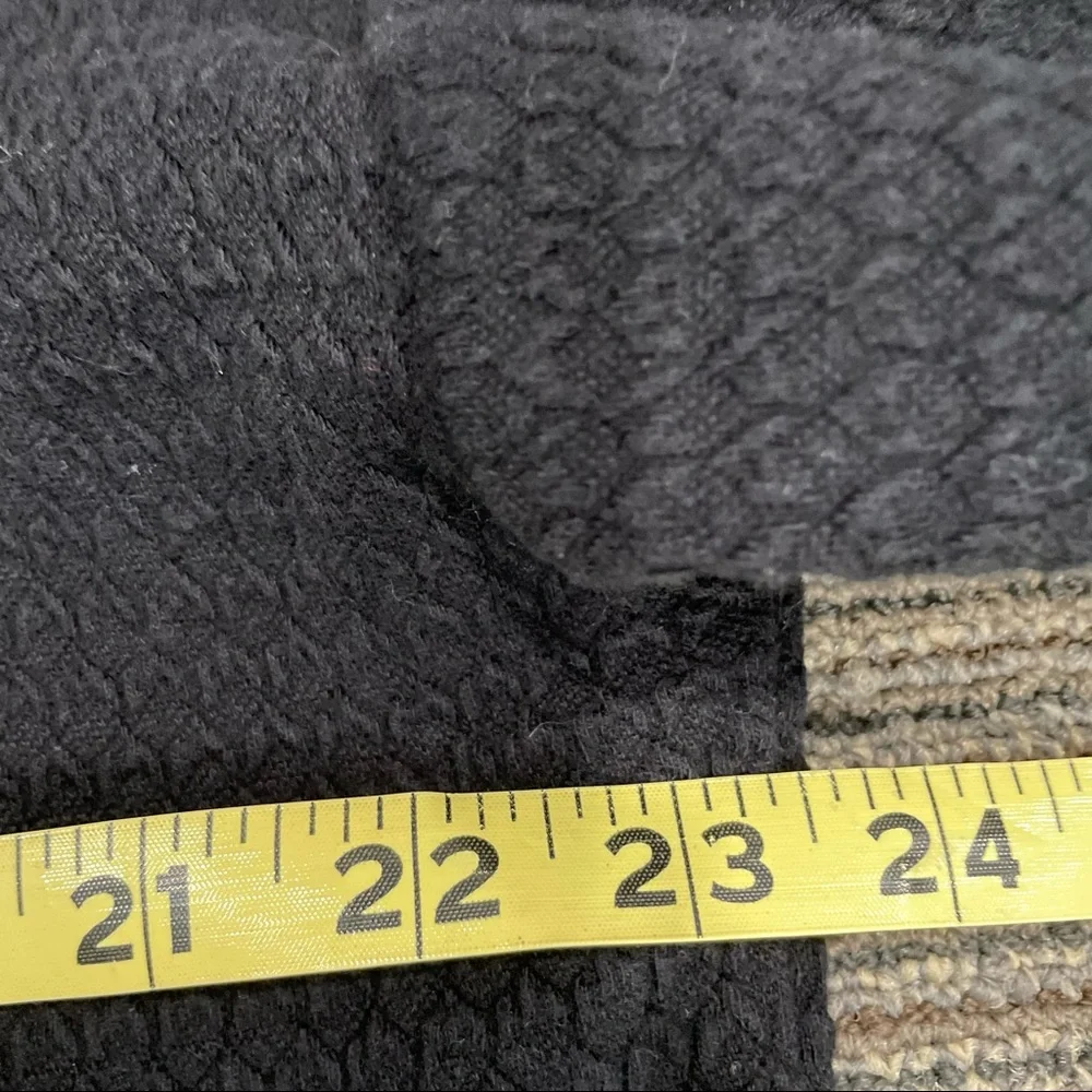 Eileen Fisher Black Texture Moto Zip Up Jacket